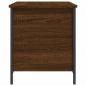 Preview: Sitzbank mit Stauraum Braun Eiche 80x42,5x50 cm Holzwerkstoff