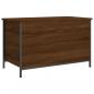 Preview: Sitzbank mit Stauraum Braun Eiche 80x42,5x50 cm Holzwerkstoff