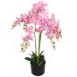 Preview: ARDEBO.de - Künstliche Orchidee mit Topf 75 cm Rosa