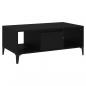 Preview: Couchtisch Schwarz 90x50x36,5 cm Holzwerkstoff