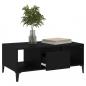 Preview: Couchtisch Schwarz 90x50x36,5 cm Holzwerkstoff