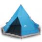 Preview: Tipi-Campingzelt 4 Personen Blau Wasserdicht