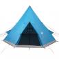 Preview: Tipi-Campingzelt 4 Personen Blau Wasserdicht