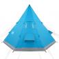 Preview: Tipi-Campingzelt 4 Personen Blau Wasserdicht