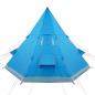 Preview: Tipi-Campingzelt 4 Personen Blau Wasserdicht