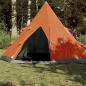 Preview: ARDEBO.de - Tipi-Campingzelt 4 Personen Orange Wasserdicht