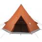 Preview: Tipi-Campingzelt 4 Personen Orange Wasserdicht