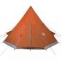 Preview: Tipi-Campingzelt 4 Personen Orange Wasserdicht