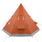 Preview: Tipi-Campingzelt 4 Personen Orange Wasserdicht