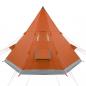 Preview: Tipi-Campingzelt 4 Personen Orange Wasserdicht