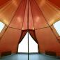 Preview: Tipi-Campingzelt 4 Personen Orange Wasserdicht