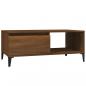 Preview: Couchtisch Braun Eichen-Optik 90x50x36,5 cm Holzwerkstoff