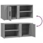 Preview: TV-Schrank Grau Sonoma 80x31,5x36 cm Holzwerkstoff