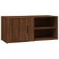 Preview: TV-Schrank Braun Eichen-Optik 80x31,5x36 cm Holzwerkstoff