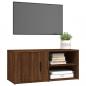 Preview: TV-Schrank Braun Eichen-Optik 80x31,5x36 cm Holzwerkstoff