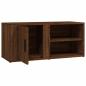 Preview: TV-Schrank Braun Eichen-Optik 80x31,5x36 cm Holzwerkstoff