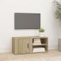 Preview: ARDEBO.de - TV-Schrank Sonoma-Eiche 80x31,5x36 cm Holzwerkstoff