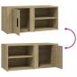 Preview: TV-Schrank Sonoma-Eiche 80x31,5x36 cm Holzwerkstoff