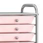 Preview: Schubladenwagen mit 10 Schubladen Ombre Rosa Kunststoff