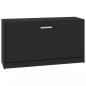 Preview: Schuhbank Schwarz 80x24x45 cm Holzwerkstoff