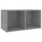 Preview: TV-Schrank Betongrau 72x35x36,5 cm Holzwerkstoff