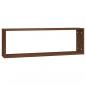 Preview: Wandregale 4 Stk. Braun Eichen-Optik 80x15x26,5cm Holzwerkstoff