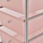 Preview: Schubladenwagen mit 4 Schubladen Rosa Kunststoff
