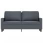 Preview: 2-Sitzer-Sofa Dunkelgrau 140 cm Samt