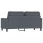 Preview: 2-Sitzer-Sofa Dunkelgrau 140 cm Samt