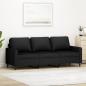 Preview: ARDEBO.de - 3-Sitzer-Sofa Schwarz 180 cm Samt