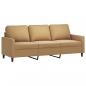 Preview: 3-Sitzer-Sofa Braun 180 cm Samt