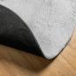 Preview: Teppich HUARTE Kurzflor Weich und Waschbar Grau Ø 200 cm