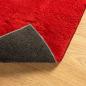 Preview: Teppich HUARTE Kurzflor Weich und Waschbar Rot 80x200 cm