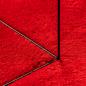 Preview: Teppich HUARTE Kurzflor Weich und Waschbar Rot 120x170 cm