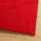 Preview: Teppich HUARTE Kurzflor Weich und Waschbar Rot 160x160 cm