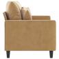 Preview: 2-Sitzer-Sofa Braun 120 cm Samt