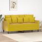 Preview: ARDEBO.de - 2-Sitzer-Sofa Gelb 140 cm Samt