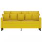 Preview: 2-Sitzer-Sofa Gelb 140 cm Samt