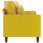 Preview: 2-Sitzer-Sofa Gelb 140 cm Samt