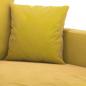 Preview: 2-Sitzer-Sofa Gelb 140 cm Samt