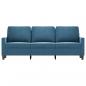 Preview: 3-Sitzer-Sofa Blau 180 cm Samt