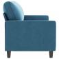 Preview: 3-Sitzer-Sofa Blau 180 cm Samt