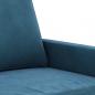 Preview: 3-Sitzer-Sofa Blau 180 cm Samt