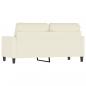 Preview: 2-Sitzer-Sofa Creme 140 cm Samt