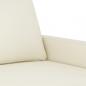 Preview: 2-Sitzer-Sofa Creme 140 cm Samt