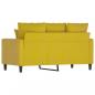 Preview: 2-Sitzer-Sofa Gelb 120 cm Samt