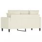 Preview: 2-Sitzer-Sofa Creme 120 cm Samt