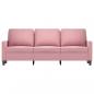 Preview: 3-Sitzer-Sofa Rosa 180 cm Samt