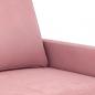 Preview: 3-Sitzer-Sofa Rosa 180 cm Samt