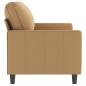 Preview: 2-Sitzer-Sofa Braun 140 cm Samt